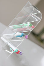 Load image into Gallery viewer, Acrylic slanted pen shelf organizer - Minima Basics
