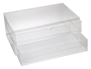 Acrylic 2 drawers storage box - Minima Basics