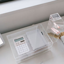 Load image into Gallery viewer, Acrylic 2 drawers storage box