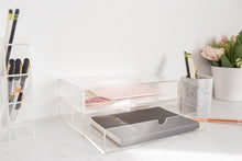 Load image into Gallery viewer, Acrylic 2 drawers storage box