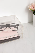 Load image into Gallery viewer, Acrylic 2 drawers storage box
