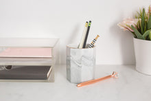 Load image into Gallery viewer, Ceramic marble pen holder desk organizer