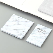 Load image into Gallery viewer, Marble memo sticky notes set