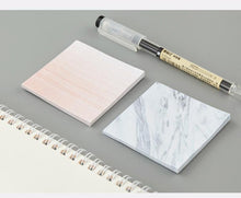 Load image into Gallery viewer, Marble memo sticky notes set