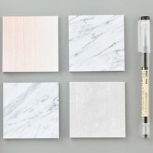 Load image into Gallery viewer, Marble memo sticky notes set