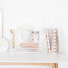 Load image into Gallery viewer, Trio essential acrylic desk organizers
