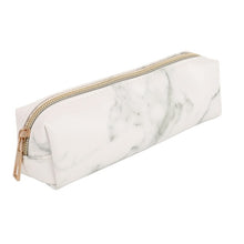 Load image into Gallery viewer, Marble mini pencil case with gold zipper