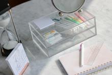 Load image into Gallery viewer, Trio essential acrylic desk organizers - Minima Basics