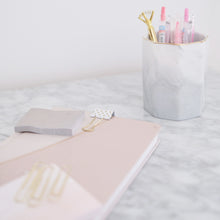 Load image into Gallery viewer, Ceramic marble pen holder desk organizer